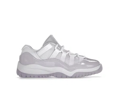 Pre-owned Jordan 11 Retro Low Sneakers In White/pure Violet