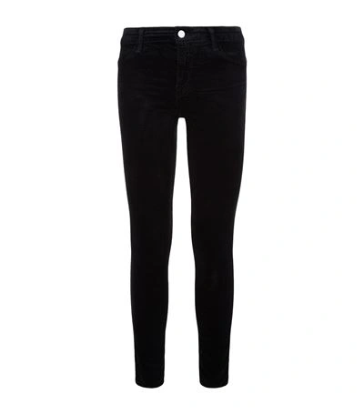 J Brand 'luxe Sateen' Super Skinny Jeans In Black