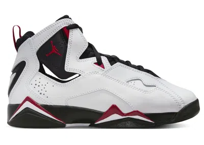 Pre-owned Jordan True Flight Sneakers In White/black/varsity Red In Multi