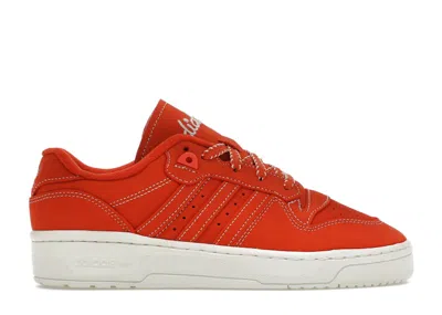 Pre-owned Adidas Originals Rivalry Low (women's) Sneakers In Collegiate Orange/ivory/sand Strata