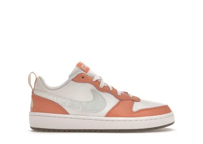 Pre-owned Nike Court Borough Low 2 Se Sneakers In White/light Madder Root/cave Stone