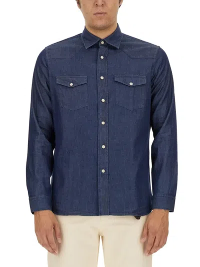 Lardini Regular Fit Shirt With Chest Pockets