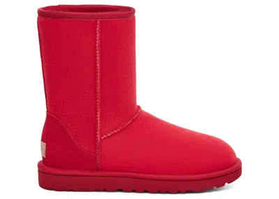 Pre-owned Ugg Classic Short Ii Boot (women's) Sneakers In Samba Red Tnl