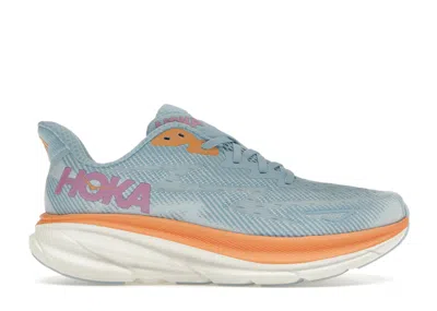 Pre-owned Hoka Clifton 9 (women's) Sneakers In Airy Blue/ice Water