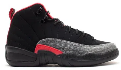 Pre-owned Jordan 12 Retrosneakers In Black/siren Red In Multi
