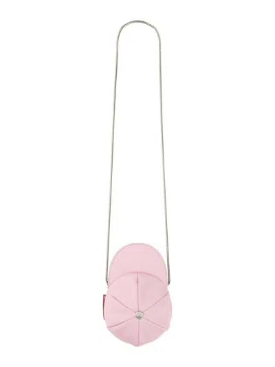 Moschino Rounded Cap-style Mini Bag With Metallic Chain Strap