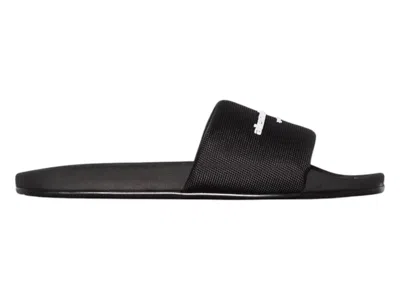 Pre-owned Alexander Wang Pool Slides Sandals (women's) Sneakers In Black