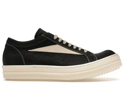 Pre-owned Rick Owens Men's  Vintage Sneaks Sneakers In Black/milk In Multi