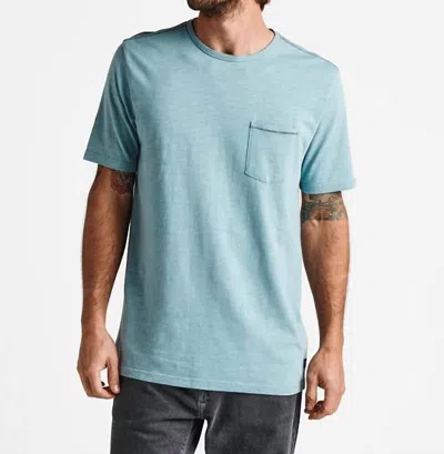 Roark Well Worn Mid-weight Organic Tee In Stone Blue