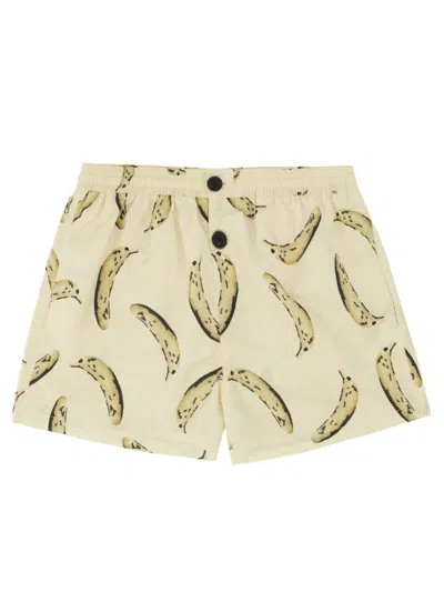 Jacquemus Le Maillot Puntini Swimwear Banana Print Yellow