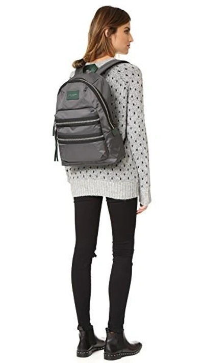 Shop Marc Jacobs Nylon Biker Backpack In Shadow