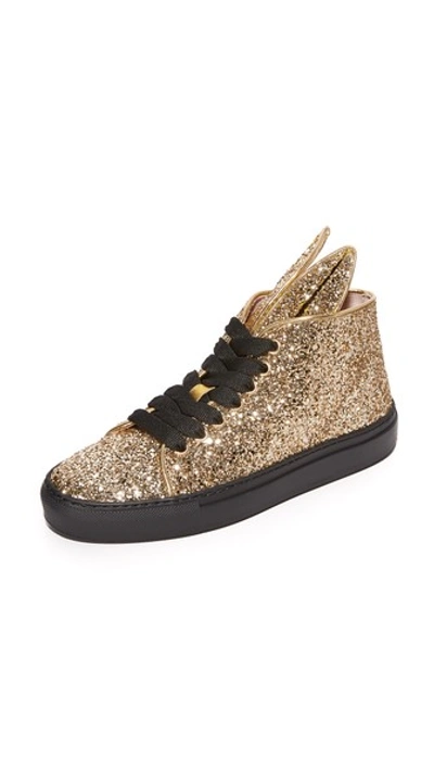 Minna Parikka Bunny Sneakers In Gold