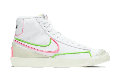 Pre-owned Nike Blazer 77 Infinite Watermelon (women's) Sneakers In White/electric Green/sunset Pulse
