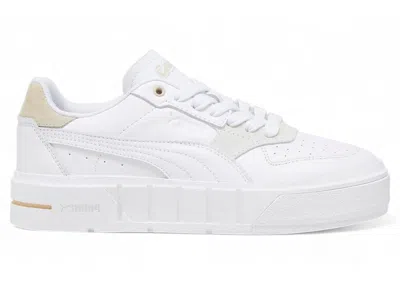 Pre-owned Puma Cali Court Match (women's) Sneakers In White/granola In Multi