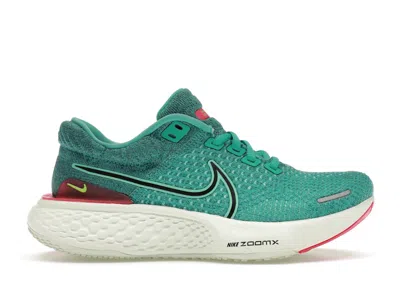 Pre-owned Nike Zoomx Invincible Run Flyknit 2 (women's) Sneakers In Washed Teal/pink Prime/bearly Green In Multi