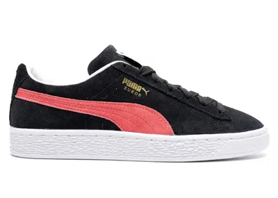Pre-owned Puma Suede Classic 21 (women's) Sneakers In Black/paradise Pink/white In Multi