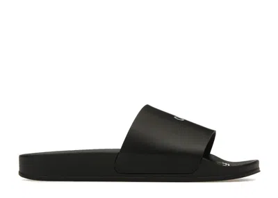 Pre-owned Off-white Off Off Pool Slides (women's) (ss22) Sneakers In Black/white