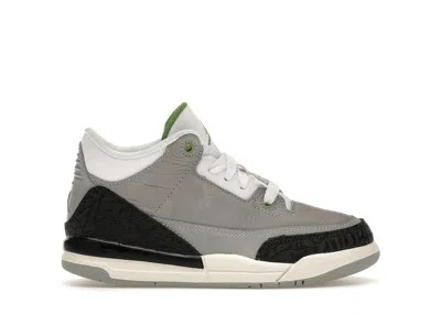 Pre-owned Jordan 3 Retro Sneakers In Light Smoke Grey/chlorophyll/black
