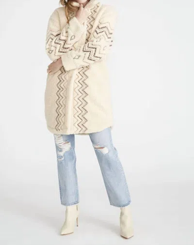 Driftwood Sheeba Long Coat In Cream