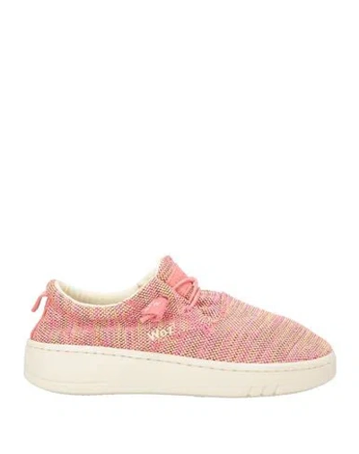 Woz? Woman Sneakers Pink Size 8 Textile Fibers