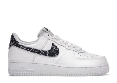 Pre-owned Nike Air Force 1 Low '07 Essential Paisley (women's) Sneakers In White/black In Multi