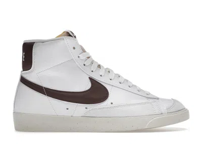 Pre-owned Nike Blazer Mid 77 Next Nature Cacao (women's) Sneakers In White/sail/black In Multi