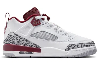 Pre-owned Jordan Spizike Low Sneakers In White/team Red/wolf Grey