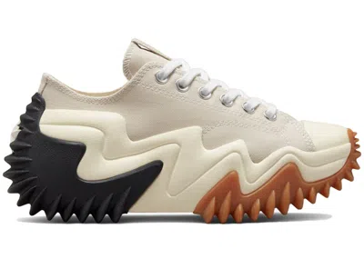 Pre-owned Converse Run Star Motion Platform Low Gum Sneakers In Desert Sand/black/egret In Multi