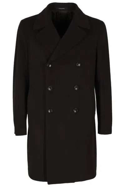 Tagliatore Dark Brown Long Unlined Bruce Coat