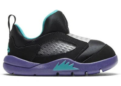 Pre-owned Jordan 5 Retro Little Flex Grape Sneakers In Black/new Emerald/grape Ice