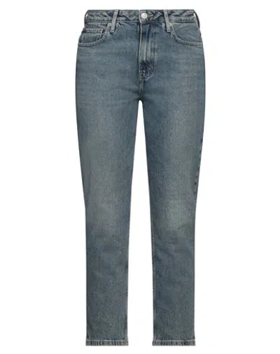 Tommy Hilfiger Woman Jeans Blue Size 30w-30l Cotton, Elastane, Re-used Cotton