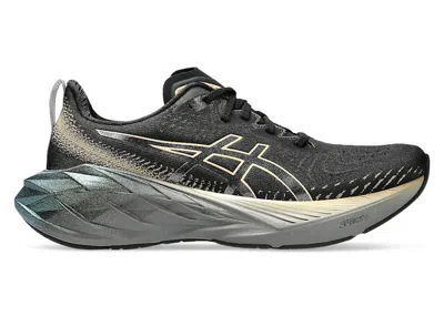 Pre-owned Asics Men's  Novablast 4 Platinum Sneakers In Black/champagne In Multi