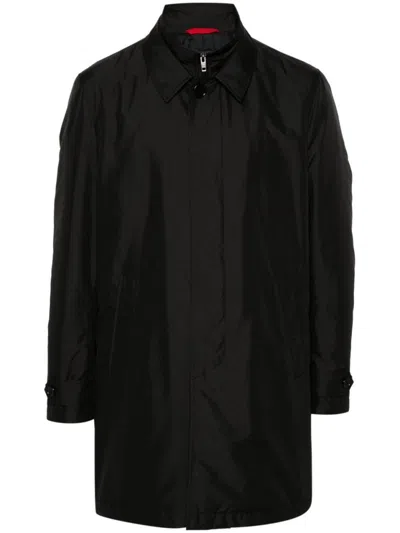 Fay Blue Nylon Morning Raincoat
