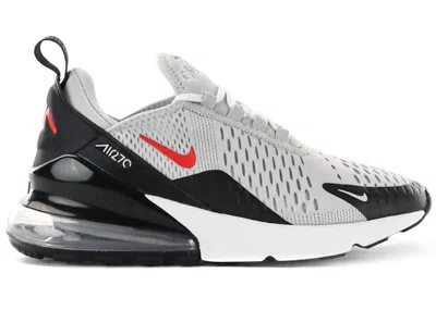 Pre-owned Nike Air Max 270 Sneakers In Grey Fog/siren Red/black