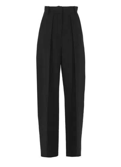 Khaite Cessie Pleated High-waisted Trousers