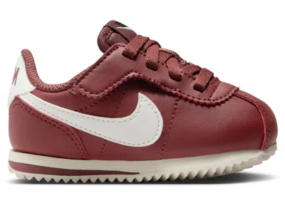 Pre-owned Nike Cortez Easyon Sneakers In Red Sepia/black/sail