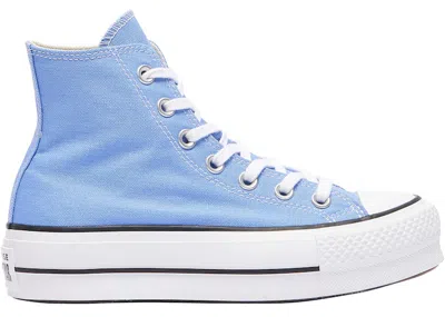 Pre-owned Converse Chuck Taylor All Star Lift Platform Seasonal (women's) Sneakers In Royal Pulse/black/white In Multi