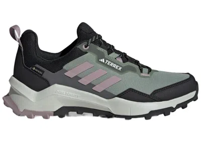 Pre-owned Adidas Originals Terrex Ax4 Goretex (women's) Sneakers In Silver Green/preloved Fig/core Black