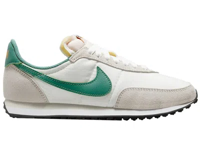 Pre-owned Nike Waffle Trainer 2 Green (women's) Sneakers In Light Bone/green Noise/sail
