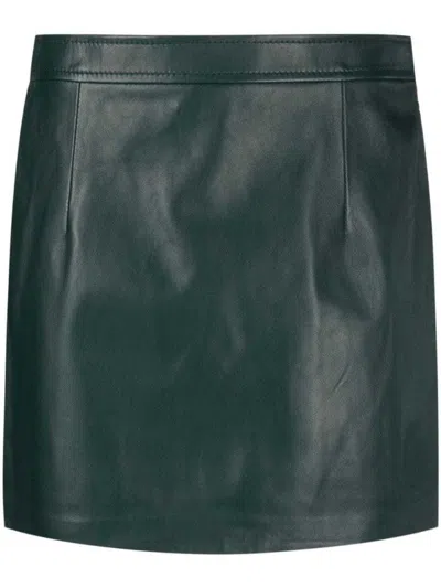 Marni High-waist Mini Leather Skirt