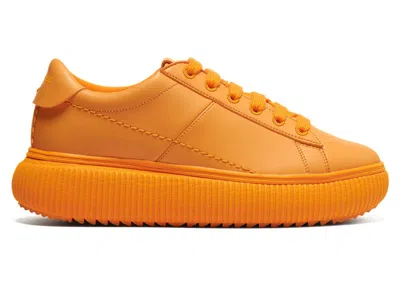 Pre-owned Asics Onitsuka Tiger Otiger Court (women's) Sneakers In Tiger Orange