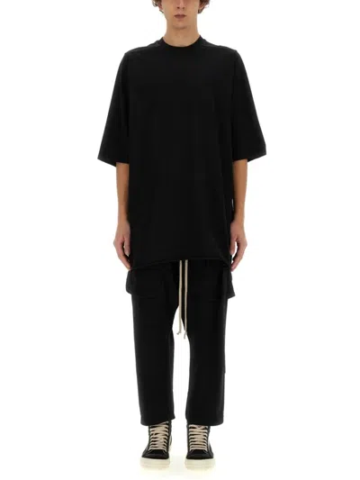 Rick Owens Drkshdw Drkshdw By Rick Owens Oversized Cotton T-shirt With Geometric Design And Relaxed Fit