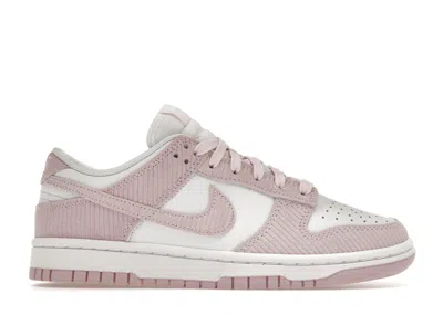 Pre-owned Nike Dunk Low Pink Corduroy (women's) Sneakers In White/pink Foam In Multi