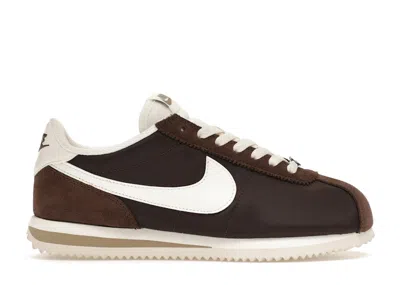 Pre-owned Nike Cortez (women's) Sneakers In Baroque Brown/sail/khaki In Multi