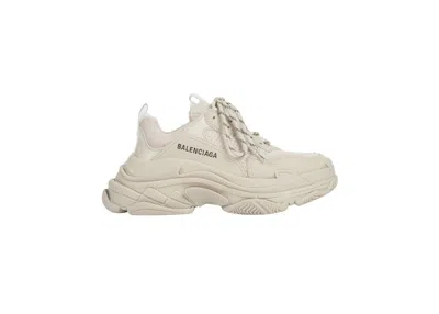 Pre-owned Balenciaga Triple S (women's) Sneakers In Beige
