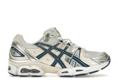 Pre-owned Asics Gelnimbus 9 (women's) Sneakers In White/light Indigo