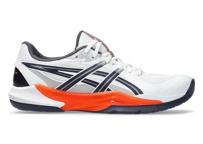 Pre-owned Asics Men's  Powerbreak Ff Sneakers In White/nova Orange