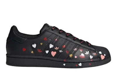 Pre-owned Adidas Originals Superstar Valentine's Day Black (women's) Sneakers In Core Black/cloud White/glory Pink In Multi