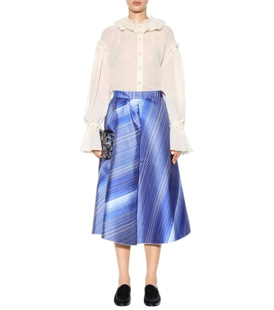 Vika Gazinskaya Printed Skirt In Blue | ModeSens