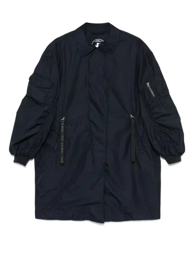 SAVE THE DUCK LUXE BLACK JACKET WITH HIGH COLLAR 